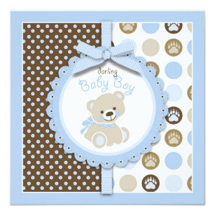 baby bear invitations
