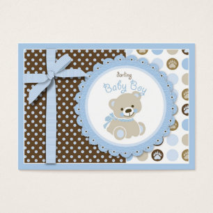 Boy Teddy Bear Gift Tag