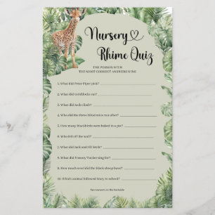 Boy teddy bear pampas grass Nursery Rhyme Quiz