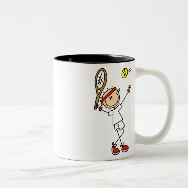 Boy Tennis Player Mug (Right)