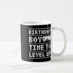 Boy Time To Level Up Teen Boys Video Gamer Birthda Coffee Mug