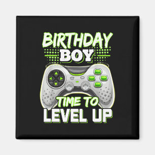 Boy Time To Level Up Video Game Birthday Boys Kids Magnet