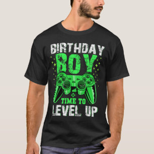 Boy Time To Level Up Video Game Birthday Boys Yout T-Shirt