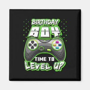 Boy Time To Level Up Video Game Birthday Gamer 11  Magnet