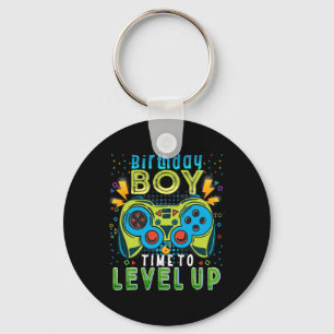 Boy Time To Level Up Video Game Birthday Gamer 202 Key Ring