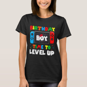 Boy Time To Level Up Video Game Birthday Gamer 4  T-Shirt