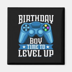 Boy Time To Level Up Video Game Birthday Gamer 7 Magnet