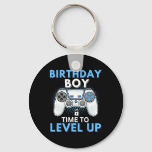 Boy Time To Level Up Video Game Birthday Gamer 8  Key Ring