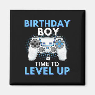 Boy Time To Level Up Video Game Birthday Gamer 8 Magnet