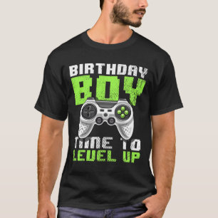 Boy Time To Level Up Video Game Birthday Gift Boys T-Shirt