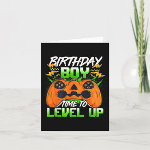 Boy Time To Level Up Video Game Birthday Gifts Boy Card