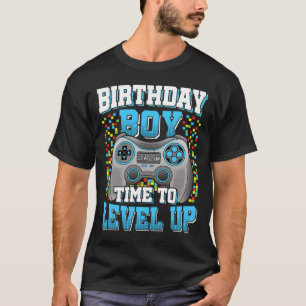 Boy Time To Level Up Video Game Birthday Kid 2 T-Shirt