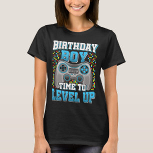 Boy Time To Level Up Video Game Birthday Kid 2 T-Shirt