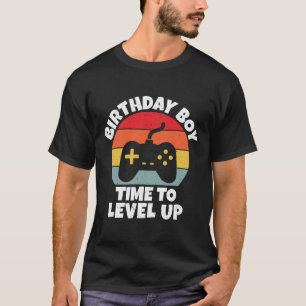 Boy Time To Level Up Video Game Birthday T-Shirt