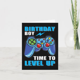 Boy Time To Level Up Video Game Boys Card