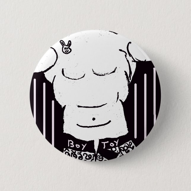 Boy Toy Button! 6 Cm Round Badge (Front)