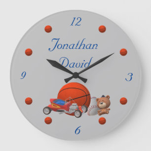 Boy Toys Themed Acrylic Wall Clock