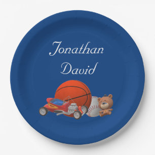 Boy Toys Themed Paper Plate