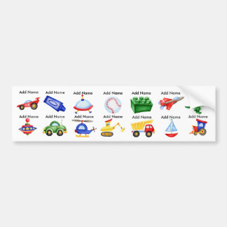 Boy Toys Waterproof Sippy Cup Labels