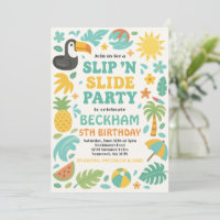 Boy Tropical Slip ’N’ Slide Birthday Party