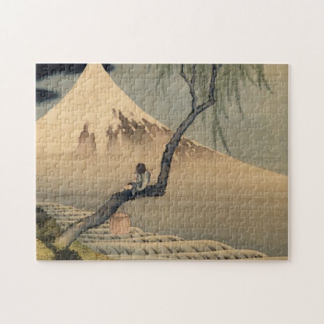 Boy Viewing Mount Fuji, 1898 by Katsushika Hokusai Jigsaw Puzzle (Horizontal)