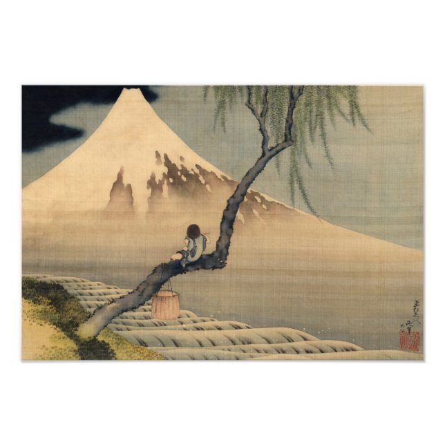 Boy Viewing Mount Fuji, 1898 by Katsushika Hokusai Photo Print (Front)