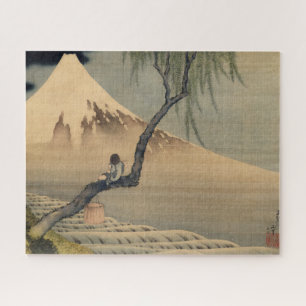 Boy Viewing Mount Fuji by Katsushika Hokusai Jigsaw Puzzle