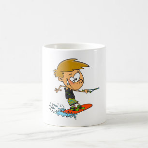 Boy Wakeboarding Fun Summer Water Sports Coffee Mug