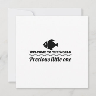 Boy, Welcome to the world precious little one Thank You Card