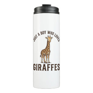 Boy Who Loves Giraffes Vintage Engraving Shirt_1 Thermal Tumbler