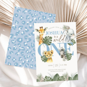 Boy Wild One Safari Birthday Invitation Jungle 