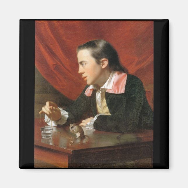 Boy with a Squirrel, by John Singleton Copley Magnet (Front)
