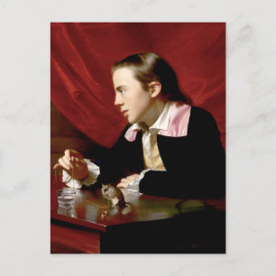Boy with a Squirrel Postcard