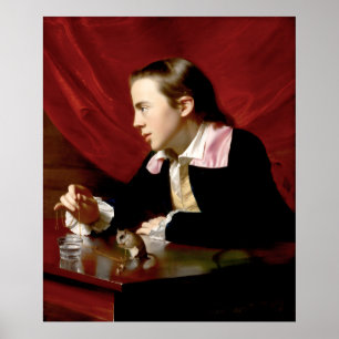 Boy with a Squirrel Poster