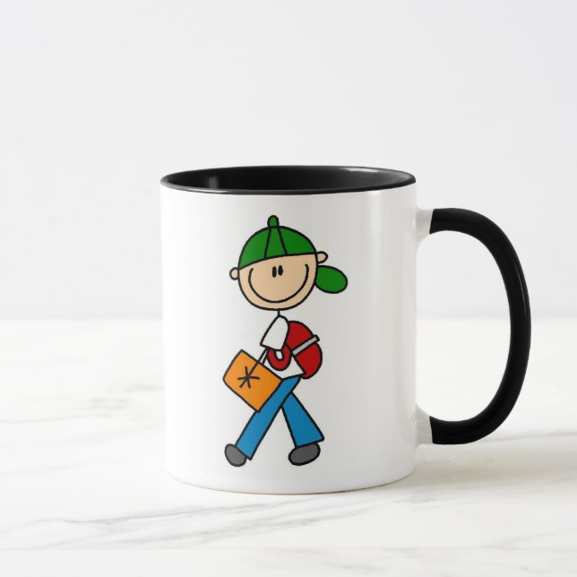 Boy With Backpack Mug (Right)