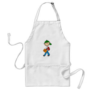 Boy With Backpack Standard Apron