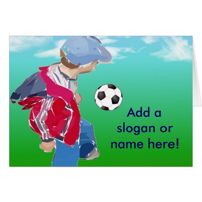 Boy With Football (Front Horizontal)