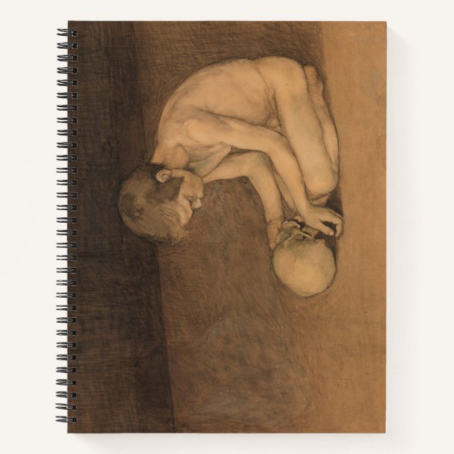 Boy with Skull (by Magnus Enckell) Notebook (Front)