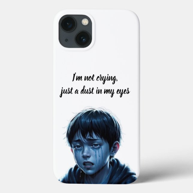 Boy with tears Iphone case (Back)