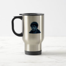 Boy with tears mugs