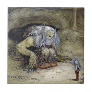 “Boy with Troll” by John Bauer Ceramic Tile