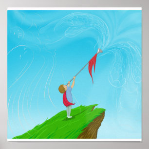 Boy with Trumpet Poster