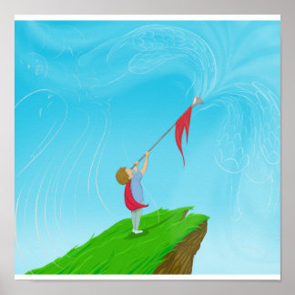 Boy with Trumpet Poster