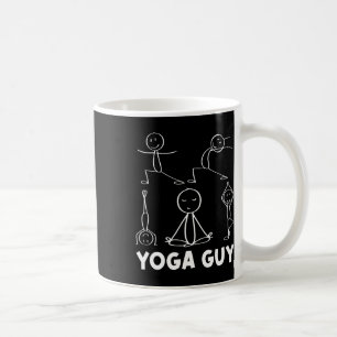 Boy Yoga Guy Exercise Stick Figure Coffee Mug