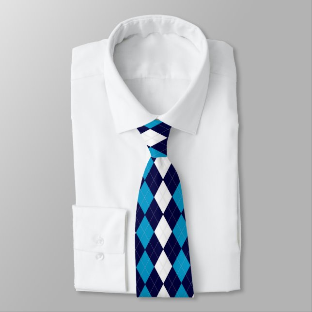 BoyBand Argyle Tie (Tied)