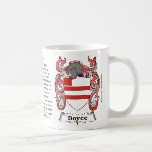 Boyce, Origin, Meaning and the Crest Coffee Mug