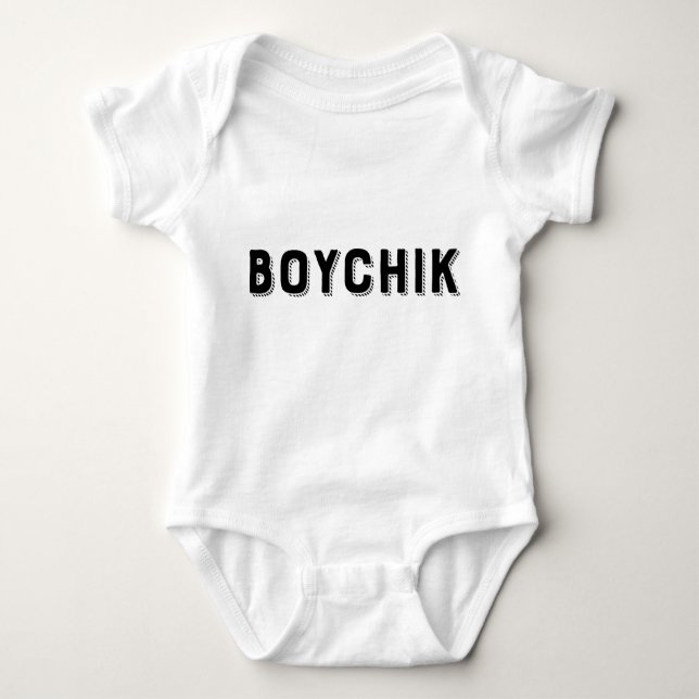 Boychik Yiddish Humour Baby Bodysuit (Front)