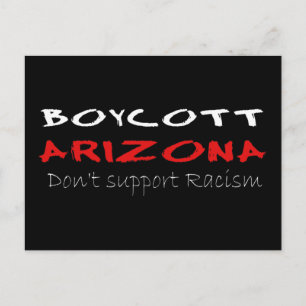 Boycott Arizona Postcard