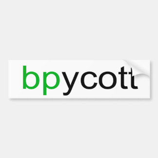 Boycott BP Bumper Sticker
