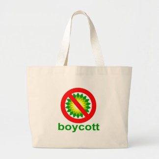 Boycott BP Large Tote Bag